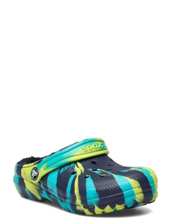 Classic Lined Marbled Clog K Nvy/Mlt Patterned Crocs