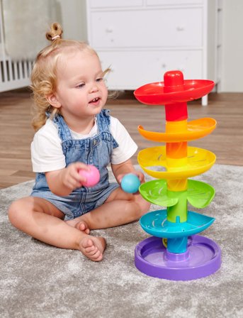 ABC Abc Rainbow Ball Drop Tower - Multi/patterned - ONE SIZE