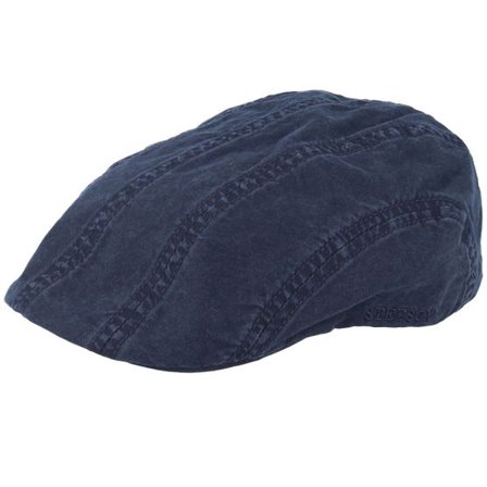 Stetson - Blå flatcap Keps - Ivy Cap Delave Organic Cotton Navy Flat Cap @ Hatstore