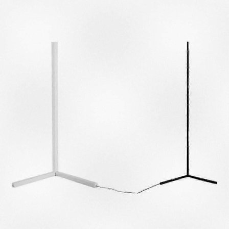 Modern LED Golvlampa 5050 30-Ljus Modern Järnmålad Stående Lampa (Svart)