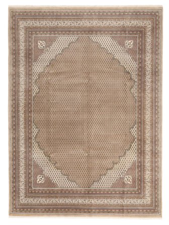 Mir Indisk Matta Orientalisk Brun/Orange Stor (Ull, Indien)