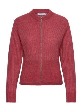 Mschsigune Nenaya Cardigan Strikkegenser Cardigan Rød MSCH Copenhagen*Betinget Tilbud