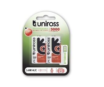 UNIROSS Batteri - BP2 C 3000 NIMH HYBRIO - Genopla, deliget batteri, Er opladt ved købstidspunkt - Kla, r til brug