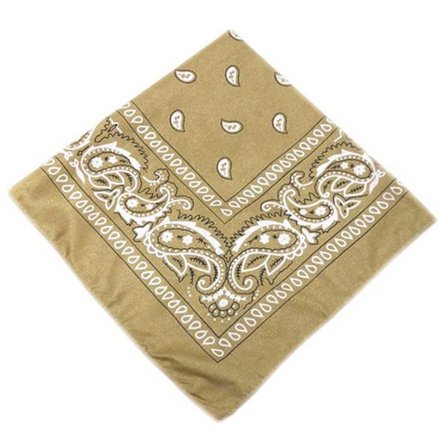 Beige paisley-mönstrad scarf, sjal, näsduk
