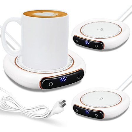 Smart Kandevarmere til Skrivebord Elektriske Kaffe Kandevarmere Stearinlysvarmer med 3 Temperaturindstillinger 25W Drikkevarmer