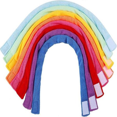 8 Stycken Tugghalsband för Sensoriska Barn, Mjuka och Absorberande Frotté Tugghalsband Absorberande Alternativ till Att Tugga på Kläder för Pojkar och