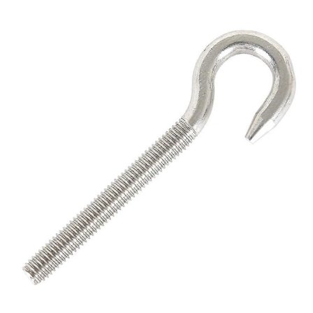 M4 Krogbolt Skrue Ringkrog 304 Rustfrit Stål Høj Hårdhed Stålkrog Bolt Hængende Genstand Skruekrog Til Ophængning af Lysekroner Håndværk 10 stk