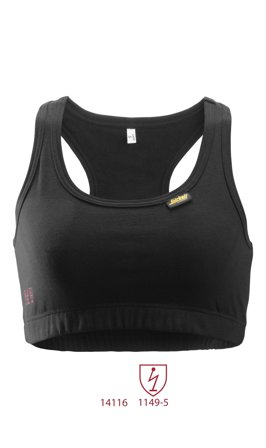 Snickers Workwear 9465 ProtecWork Sports-BH svart, flammesikring S, Klær