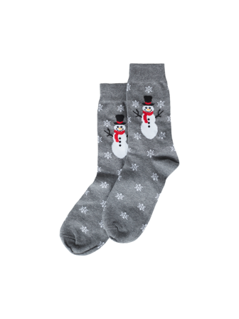 MATCH - Jolly julesokker - Redford - Herre - Pysjamas & Undertøy - Grå - 40-46 - 82% bomull, 13% polyamid, 5% elastan