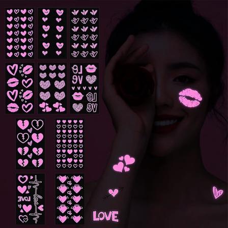 Valentinsdag Glødende Rosa Tatoveringsklistremerker - Sett med 10