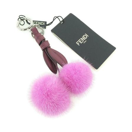 Fendi Vintage, Pre-owned Key Chain Roze, Dames, Maat:ONE Size
