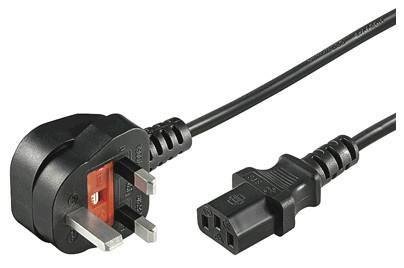 MicroConnect Strømkabel - BS 1363 til IEC 60320 C13 - 2 m - Storbritannia
