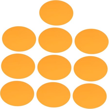 10 stk. Sunset Lys Gels Farvefilterark til Kamera 66mm Diameter Delikate Farver Bærbart Studio Film