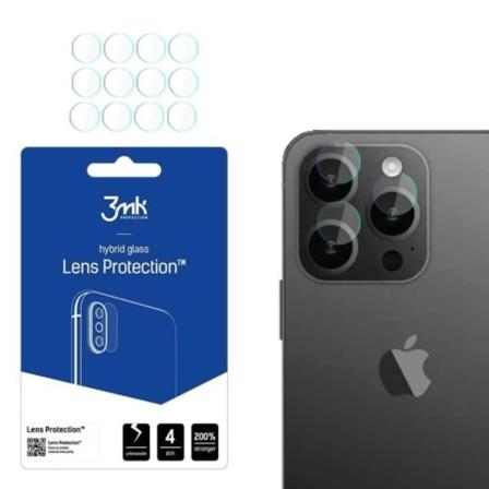 3mk iPhone 15 Pro Max Kameralinsskydd i Härdat Glas - Clear