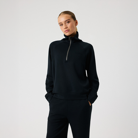 Björn Borg Studio Soft Half‐Zip Sweatshirt Svart