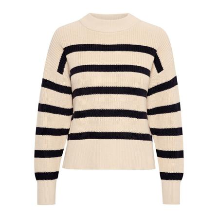 Part Two, Round-neck Knitwear Beige, Dames, Maat:M