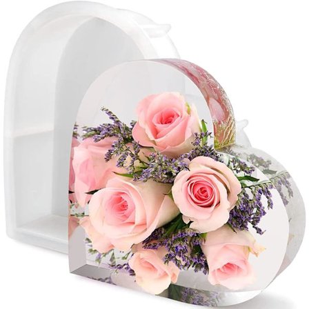 Stor Epoxy Resin Støbeforme Silikoneform Støbeform Resin Epoxy Resin Hjerteform Silikoneform Resin Bordplade Dekorationer.