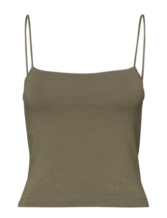 Scarlet Singlet T-shirts & Tops Sleeveless Vihreä Gina Tricot