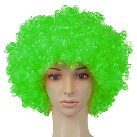 2023 Performance Wavy Curly Clown Wig Cosplay Hair for Dance Christmas Adult Birthday Party Decor Party Hats Kids Gift Supplies