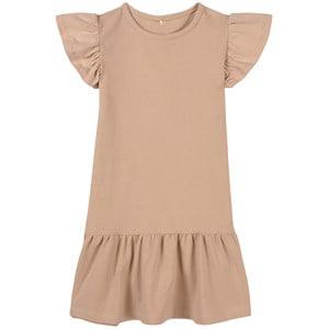 A Happy Brand Sand Ruffle Detail Dress 86/92 cm - Dresses - 86/92 cm - Beige