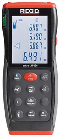 Ridgid LM-400 Etäisyysmittari Bluetoothilla, Lasertyökalut