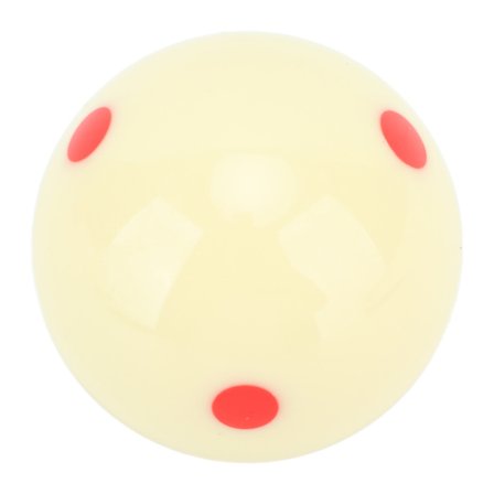 Billiard White 6 Red Dot Cue Ball Støtbestandig Cue Ball for Innendørs Trening 52.5mm Diameter