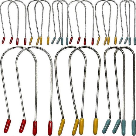 24 stk. Varm Krøllejernsklemmer Udskiftning Varm Rulleklemmer Ruller Fastgørelsesstifter Til Hjemmesalon