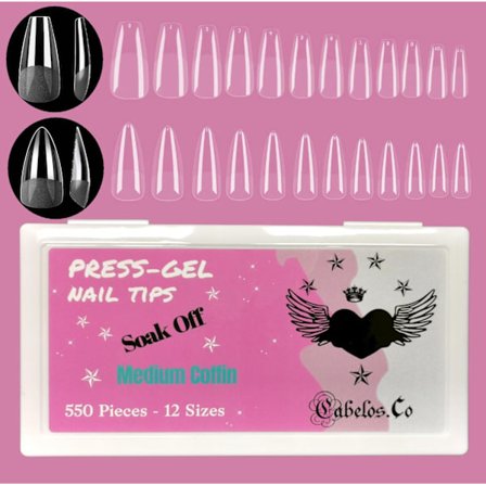 Gelé Nageltippar - Press-on Soft Gel Nail Tips