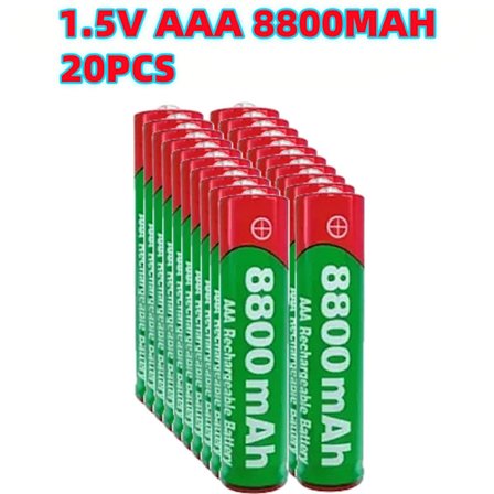NYT 8800mAh genopladeligt batteri AAA alkalinitetsbatteri 1,5 V AAA-batteri til ure Mus Computere Legetøj Så videre