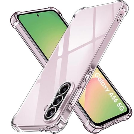 Coque - Phonillico - Samsung Galaxy A56 5G - Stødabsorberende - Fleksibel - Gennemsigtig