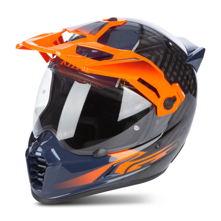 Klim Krios Pro Integralhjälm Orange/Blå 3XL