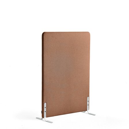 Raumtrenner ZONE, 1360 x 1000 x 46 mm, Stoff Rivet, weiße Beine, Kupfer