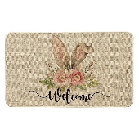 Glædelig påske dørmåtter skridsikre pletter og falmebestandige måtter kompatible med hjem indendørs udendørs kontor fest