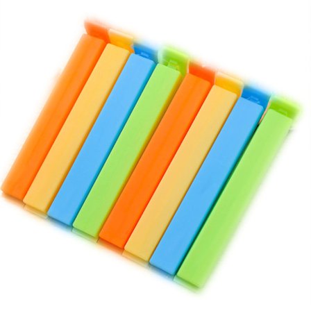 20 plastikforseglingsclips, madposeclips, poseclips til kartoffelchips
