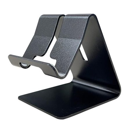 Aluminiumslegering stander, tablet telefon stander, doven metal senge telefon stander (Sort)