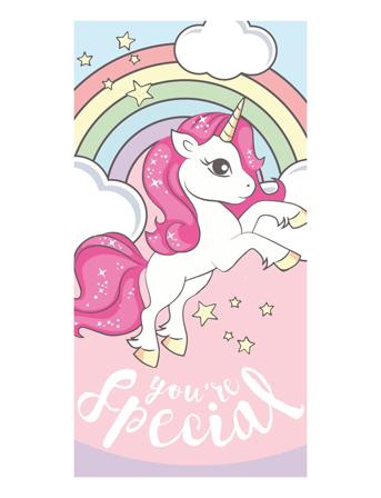 Towel Nb 2323 Unicorn Special Home Sleep Time Blankets & Quilts Multi/mønstret BrandMac*Betinget Tilbud