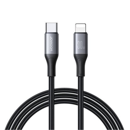 Joyroom S-A28 Flash Series 30W USB-C - Lightning-kabel 1 m - svart
