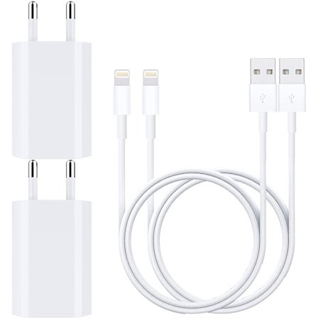 (2-PACK) Lightning kabel för både laddning och överföring