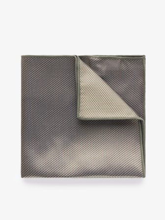 John Henric Men's Green Structure Pocket Square Size Onesize