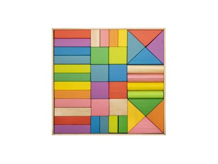 Byggklossar, 44 delar - Lyreco - Skola och förskola - Lekmaterial - Bygglek, konstruktion och mosaik