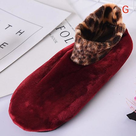 1 par Herre Vinter Varme Bløde Fleece Tykke Sengestrømper Skridsikre Hjemmesko Gulvstrømper-lingling}