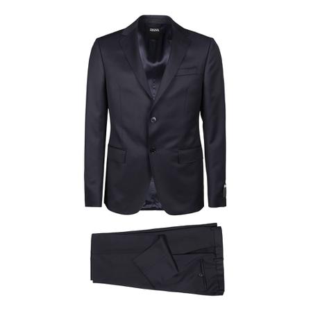 Z Zegna, Suit Sets Blauw, Heren, Maat:M