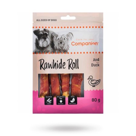 Companion - Companion Duck Roll 80g - Matskål, hundgodis & tuggisar