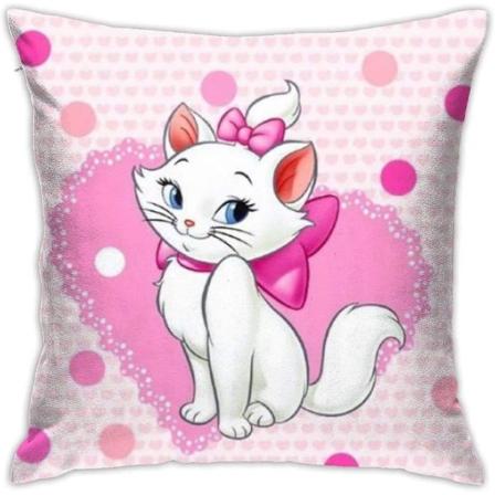 Mjuka dekorativa kuddfodral Tom Cat Mary Square Örngott Bekvämt cover Lyxigt cover för bäddsoffa Stol Bil Heminredning.(18x18 Inc.)