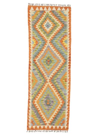 Petit Kilim Afghan Old Style Tapis 69X202 Laine