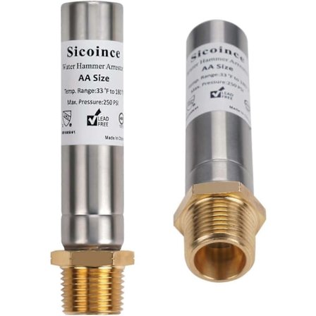 Vandhammer Arrestor 1/2 Tommer Gevind Stop Hammering Reducer Banging Støj 131-3 (2 Pak)