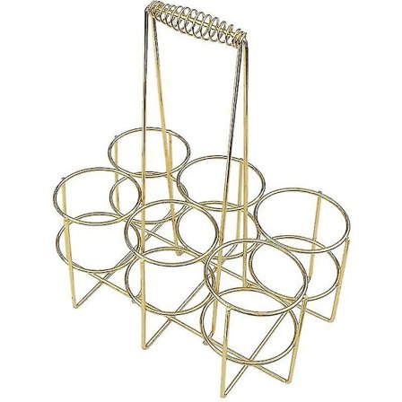 6 Flaske Vinholder Vinflaskekurv Drikkeholder