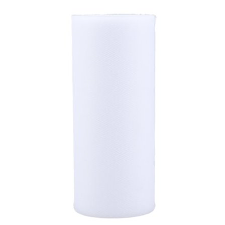 Tulle-rulla 100 jaardia värillinen koristeverkko askarteluun DIY-nukkevaatteisiin hääkoristeisiin Valkoinen