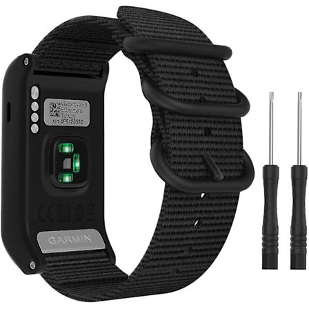 Kompatibel med Garmin Vivoactive Hr Watch Band, justerbart ersättningsband av fint vävt nylon