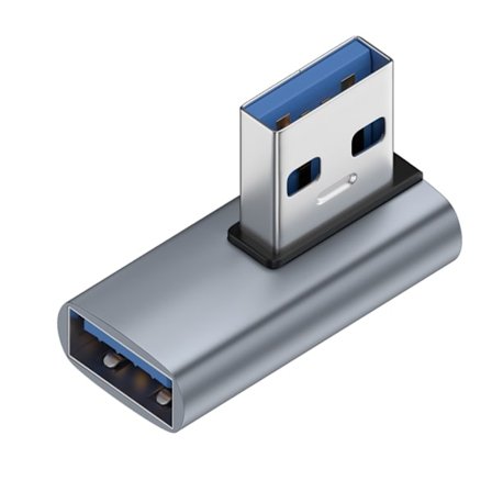 USB 3.0-adapter 90 graders rät vinkel hane till hona kopplingskontakt för bärbar dator USB laddare Extension Converter